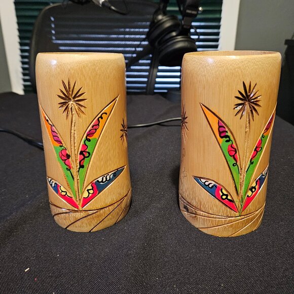 Authentic Bamboo Tiki Jamakan Mugs - Picture 2 of 8